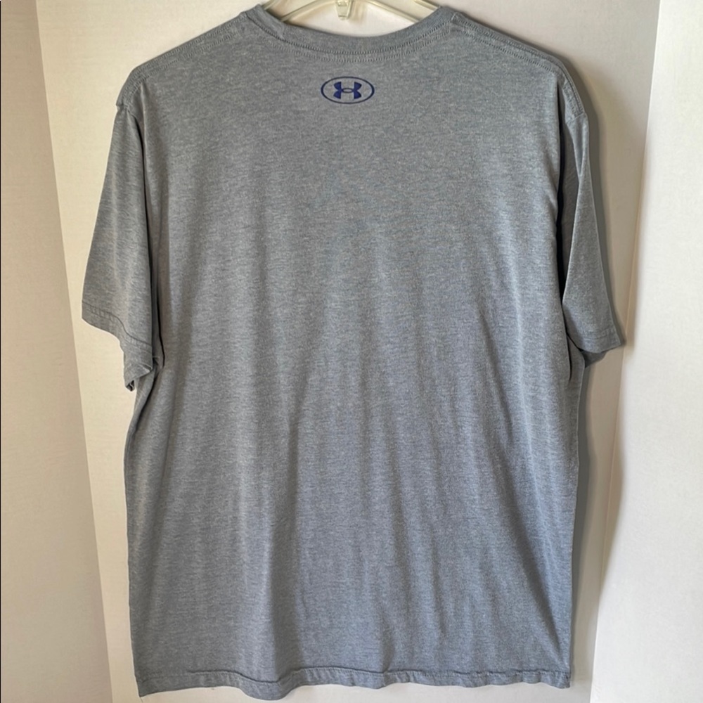 Under Armour Men's Size XL Gray and Blue Short Sleeve Tee Cotton - Picture 4 of 5